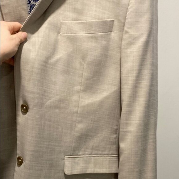 Soul of London Tan Suit blazer and pants Size 48R, 41R - Picture 4 of 14